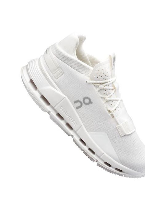 On Shoes White Cloudnova 2 Training Sneaker for men