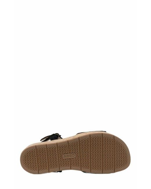 ABEO Black Solstice Buckle Sandal