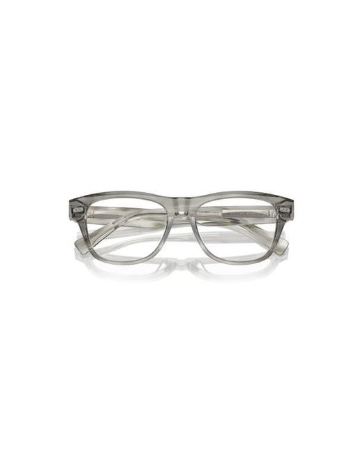 Brunello Cucinelli Gray 54Mm Rectangle Optical Glasses for men