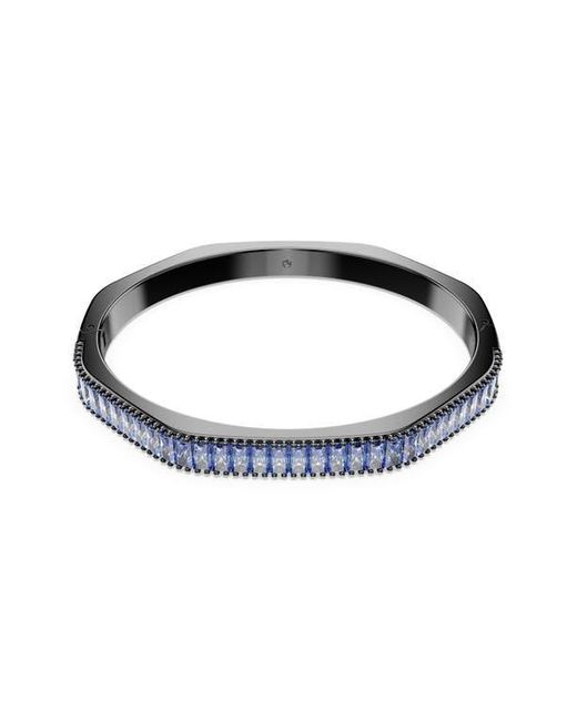 Swarovski Black Matrix Baguette Crystal Octagonal Bangle Bracelet