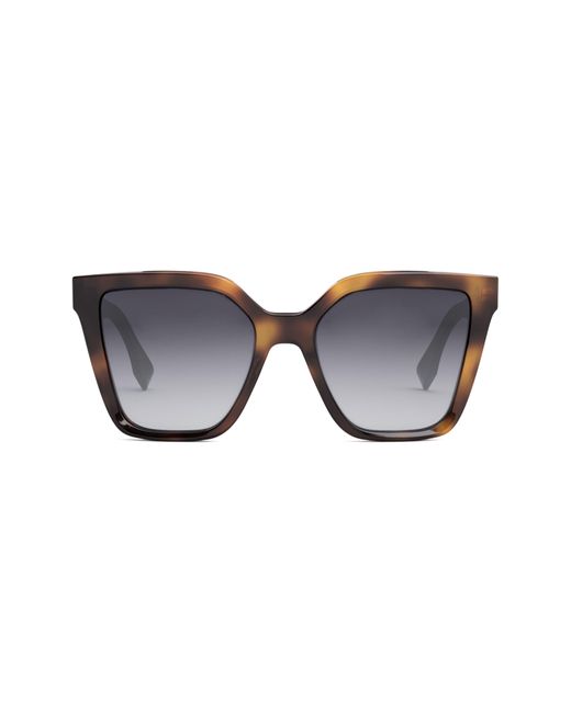 Fendi Lettering 54mm Gradient Square Sunglasses | Lyst