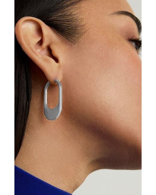 Dean Davidson White Crosby Huggie Hoop Earrings