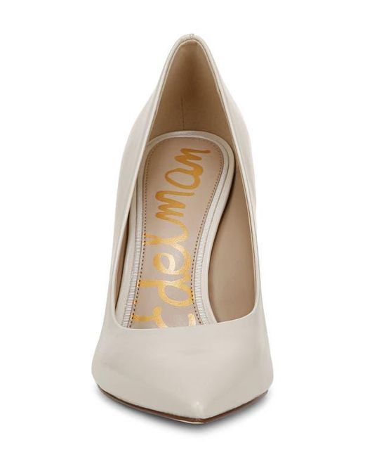 Sam Edelman White Hazel Pointed Toe Pump