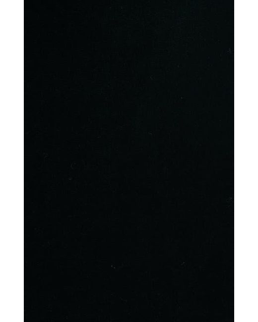 Eliza J Black Off The Shoulder Satin & Velvet Mermaid Gown
