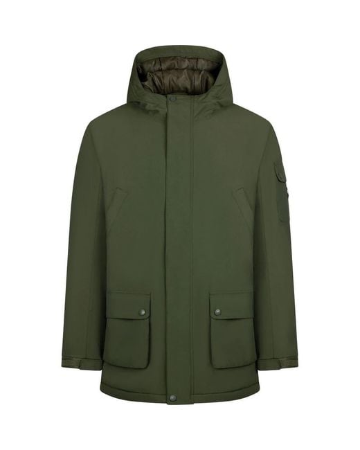 Trespass Green Stewart Waterproof Jacket for men