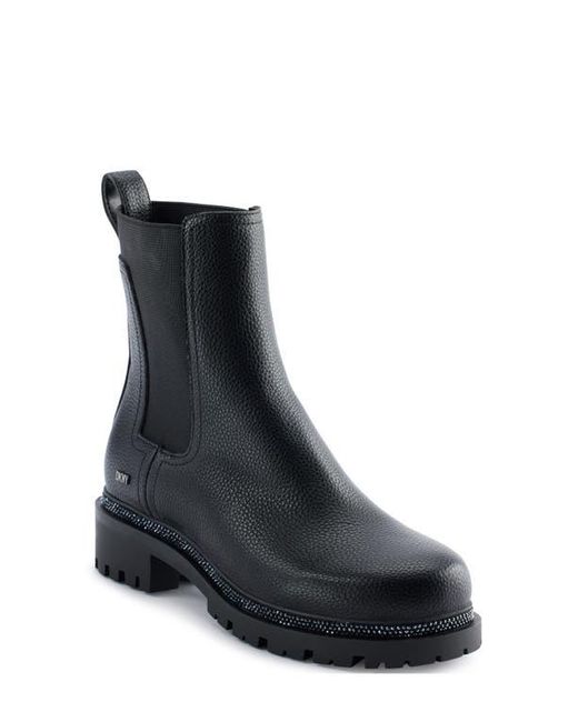 DKNY Black Rick Platform Chelsea Boot