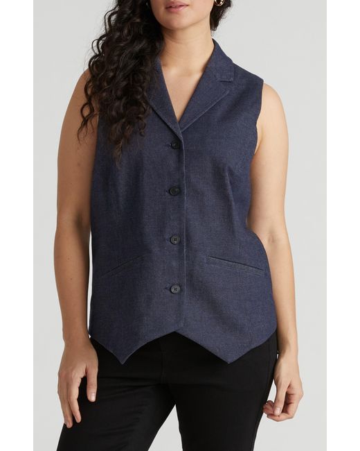 UNIVERSAL STANDARD Blue Edwin Denim Vest