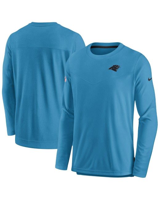 Men's Nike Gray Detroit Lions Sideline Player UV Performance Long Sleeve T- Shirt