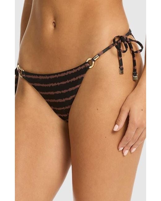 Sea Level Black Riptide Longline Halter Bikini Top