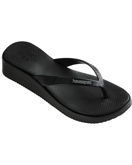 Havaianas Black High Platform Flip Flop