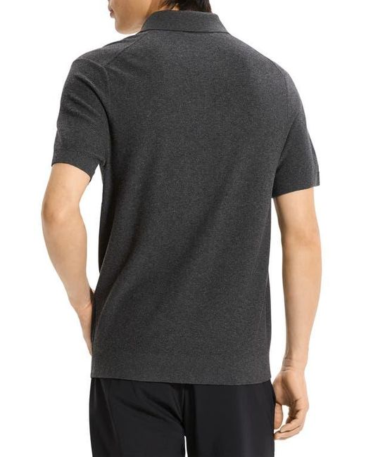 Theory Black Soris T-Light Polo for men
