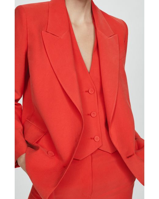 Mango Red Halter Suit Vest
