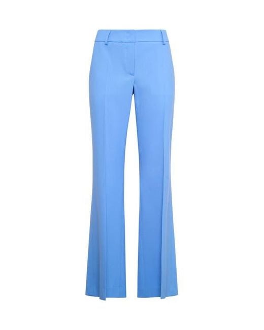 Maison Common Blue Bootleg Wool Pants