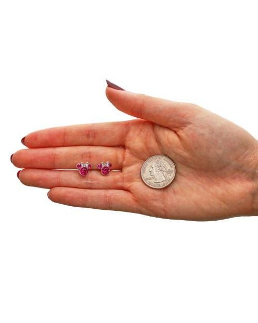 Disney Purple Birthstone Stud Earrings