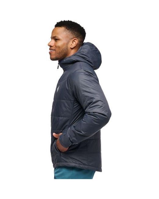 Black Diamond Blue Solution Hooded Jacket for men