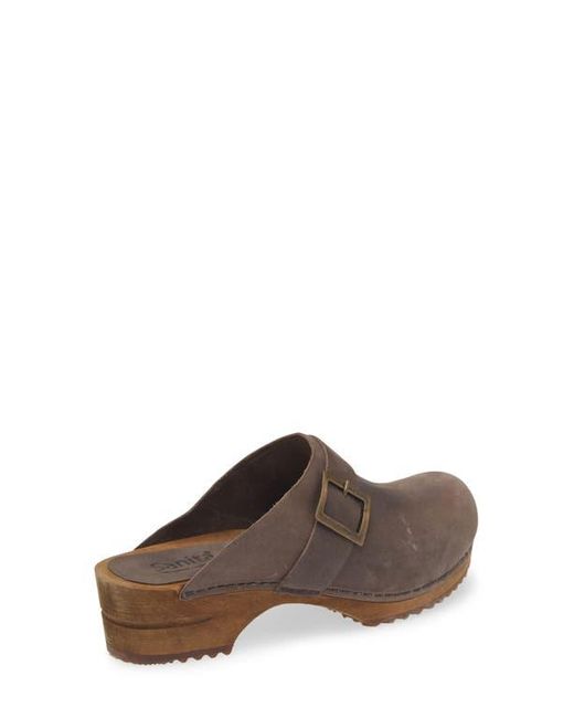 Sanita Brown Platform Clog