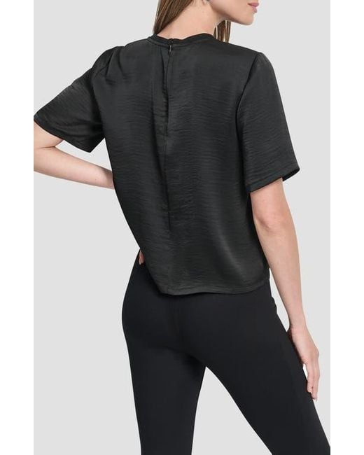 DKNY Black Studded Boxy Top