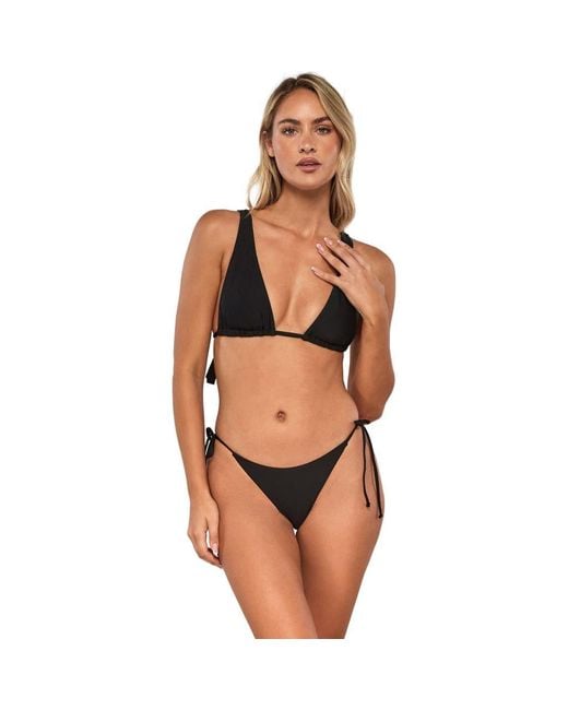 Swim Systems Brown Mila Triangle Bikini Swimsuit Top