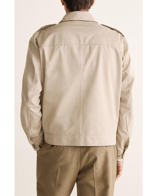 Mango Natural Cotton & Silk Jacket for men