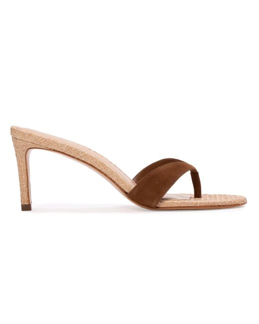 Black Suede Studio Brown Aura 70 Mule