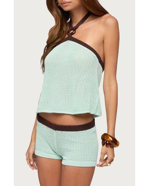Edikted Green Loli Ring Halter Top