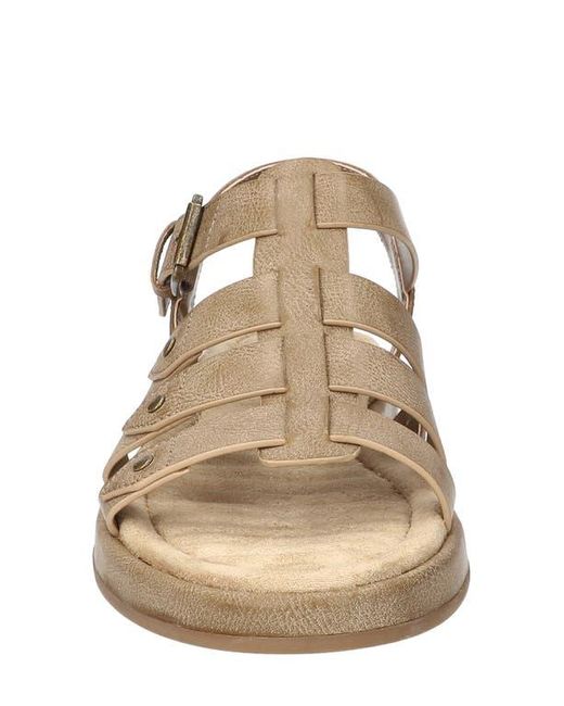 Easy Street Gray Chirp Quarter Strap Gladiator Sandal