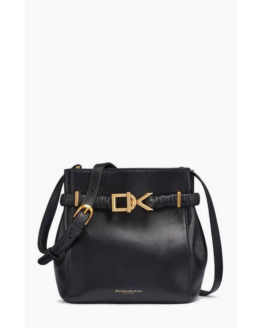 Donna Karan Black Gingham Crossbody