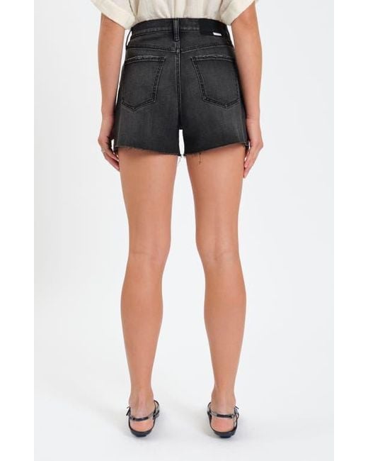 DAZE Blue The Knockout Fray Hem Denim Shorts