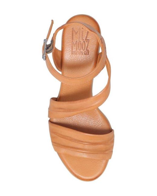 Miz Mooz Brown Kailee Ankle Strap Sandal