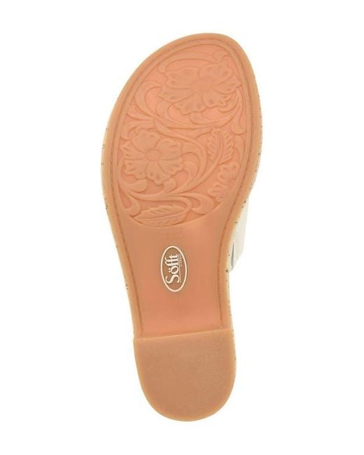Söfft Natural Cass Platform Slide Sandal