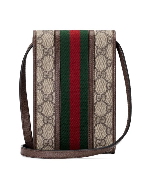 Gucci Mini Ophidia Gg Supreme Canvas Messenger Bag in Beige (Natural) for Men - Lyst