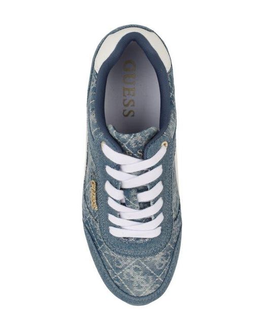 Guess Blue Hansin Platform Sneaker
