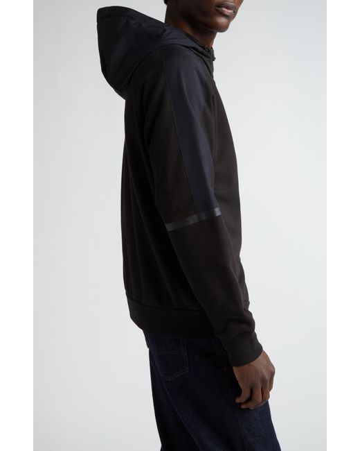Herno Black Hooded Gore-tex Waterproof Jacket for men