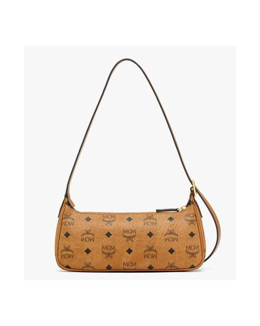 MCM Brown Aren Shoulder Bag