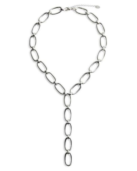 Mango Blue Lariat Chain Necklace