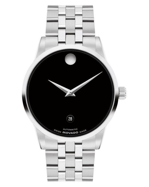 Movado Black Museum Classic Automatic Bracelet Watch, 40Mm for men