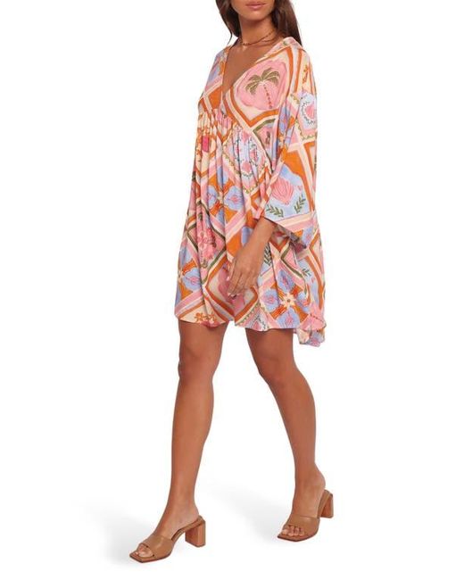 Petal & Pup Red Zanna Long Sleeve Minidress