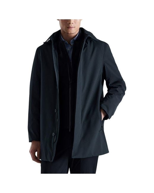 Mango Black Packable Parka for men