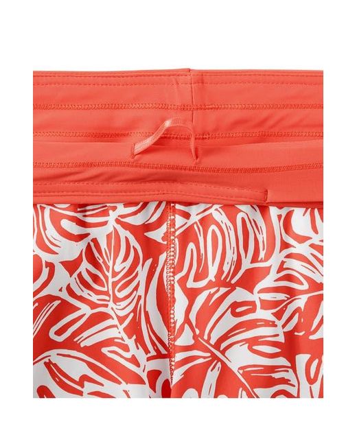 Lands' End Pink 5 Quick Dry Elastic Waist Board Shorts Swim Cover-Up Shorts With Panty