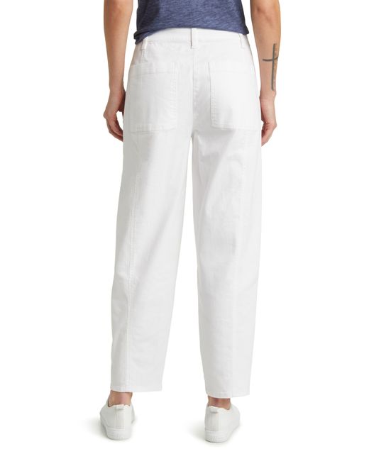 Cotton Blend Ponte Tapered Pant