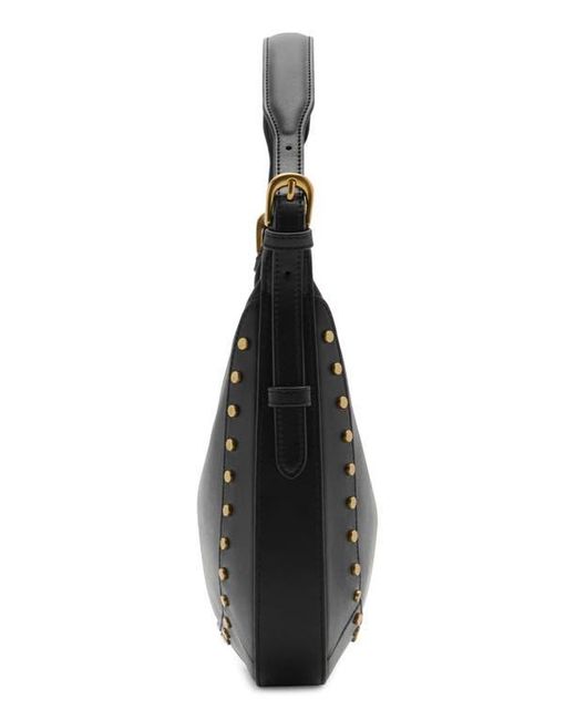 Mango Black Small Studded Faux Leather Shoulder Bag