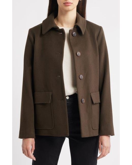 Fleurette Brown Dylan Wool Barn Jacket