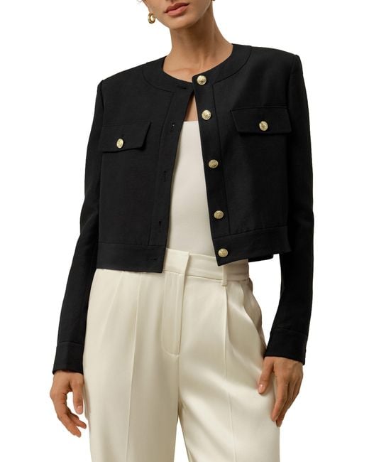 LILYSILK Black Mara Jacket