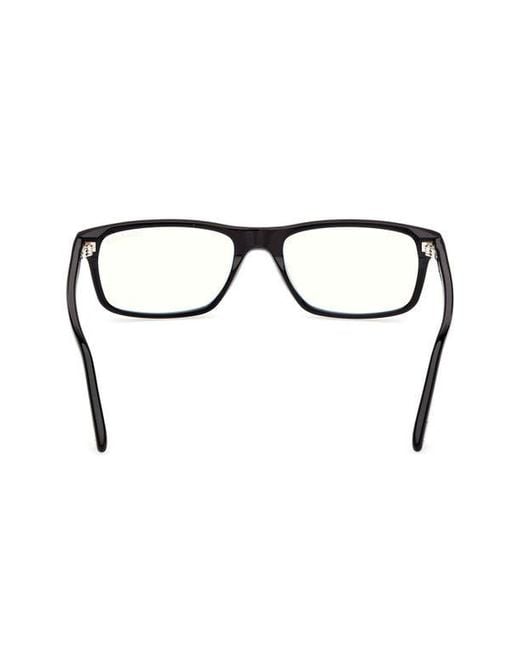 Tom Ford Brown 53Mm Rectangular Light Blocking Glasses for men