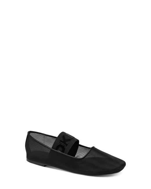 DKNY Black Dace Mesh Ballet Flat