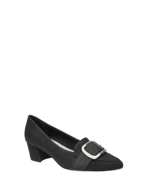 Easy Street Black Amber Pointed Toe Pump