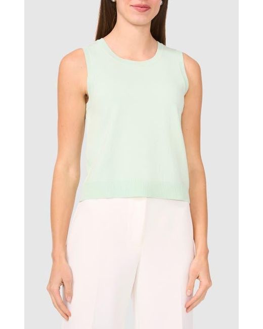 Halogen® Green Crewneck Sweater Tank