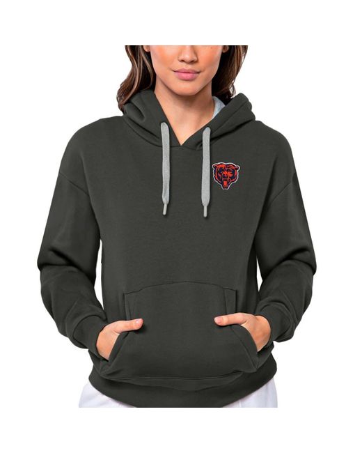 Antigua Gray Chicago Bears Victory Pullover Hoodie At Nordstrom