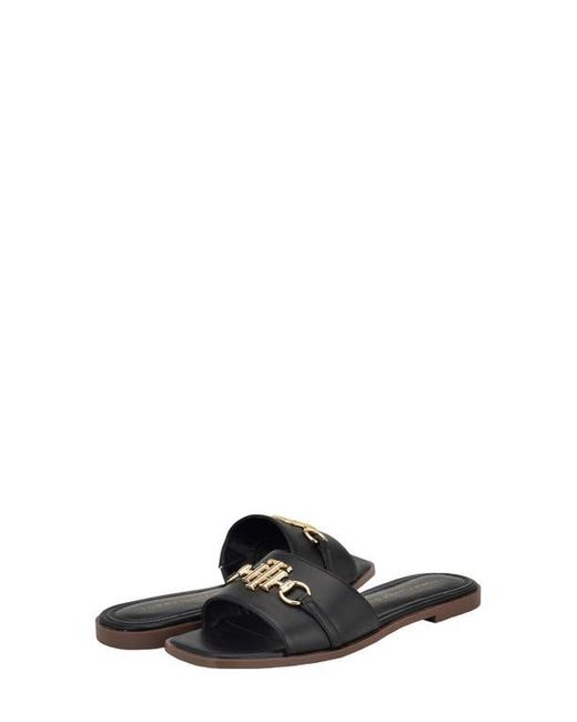Tommy Hilfiger Black Pipper Slide Sandal