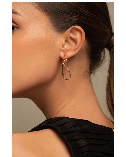 Pieretti Metallic Calei Zirconia Drop Earrings